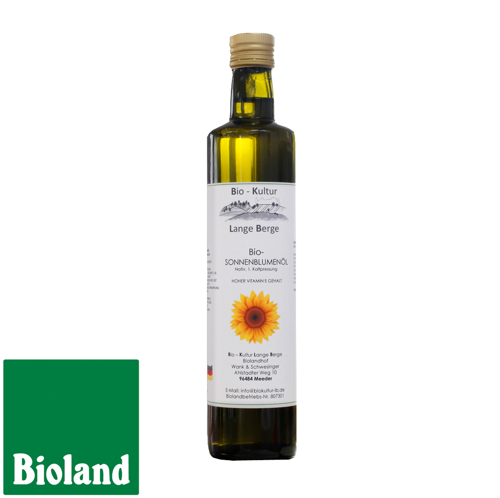 Bioland Sonnenblumenöl nativ kaltgepresst 500ml