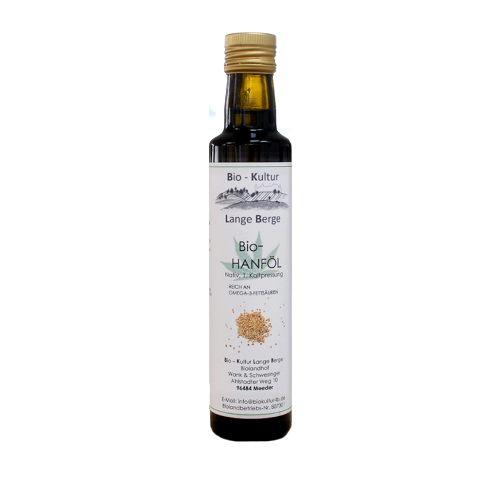 hanf-l2022 Bioland Hanföl nativ kaltgepresst 250ml