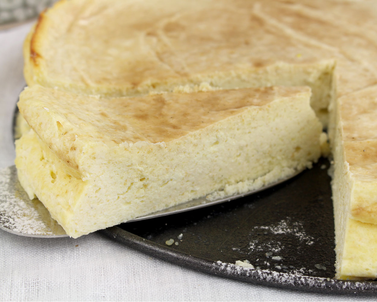 Grieß Käsekuchen ohne Teig