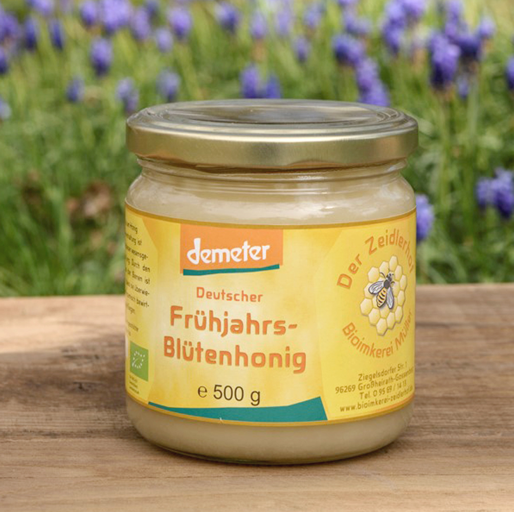 frueh500 Demeter Frühjahrs-Blütenhonig 500g