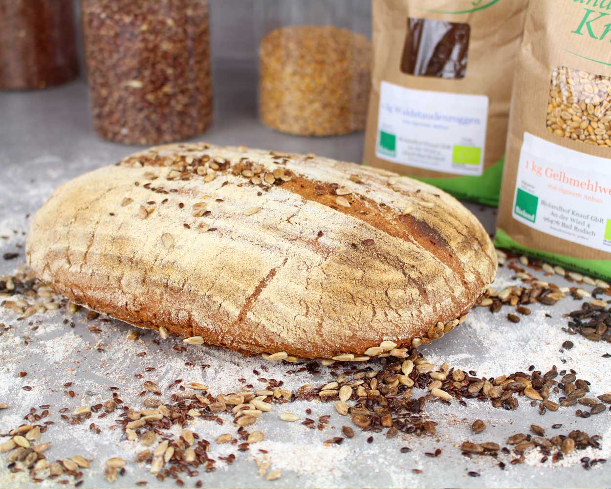 Urkorn Raritäten Brot mit Anleitung Sauerteig