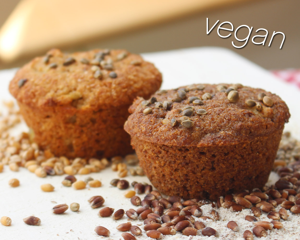 Vegane Hanfmuffins