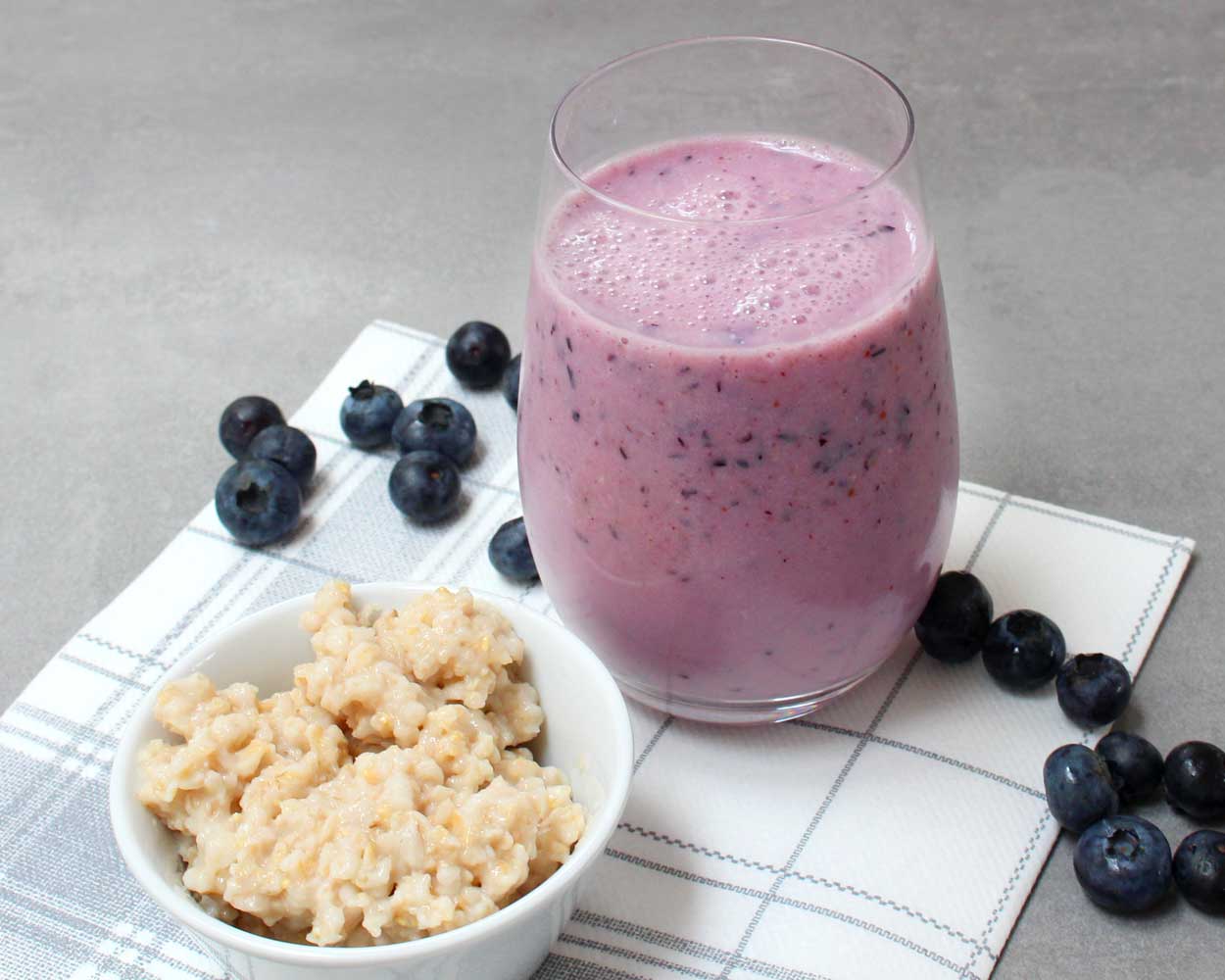 Hafershake Heidelbeere Banane - Trinkmahlzeit