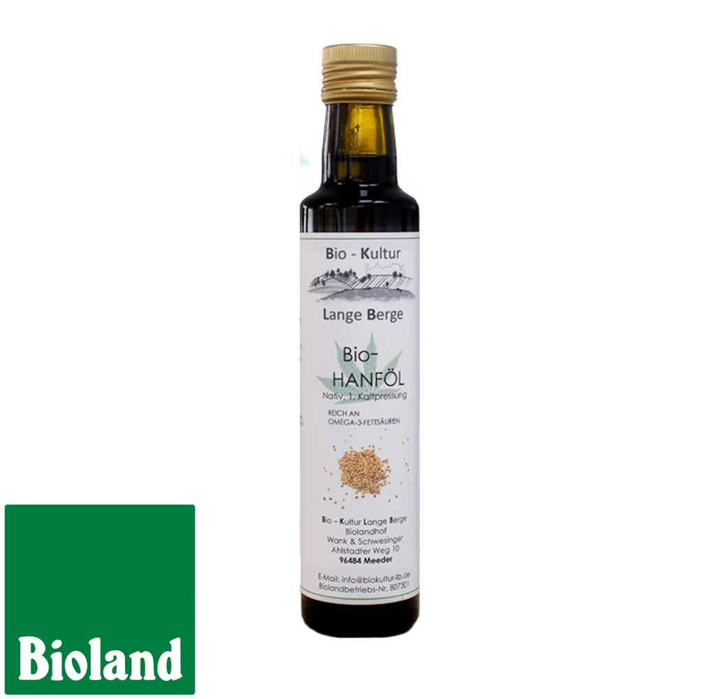 Bioland Hanföl nativ kaltgepresst 250ml